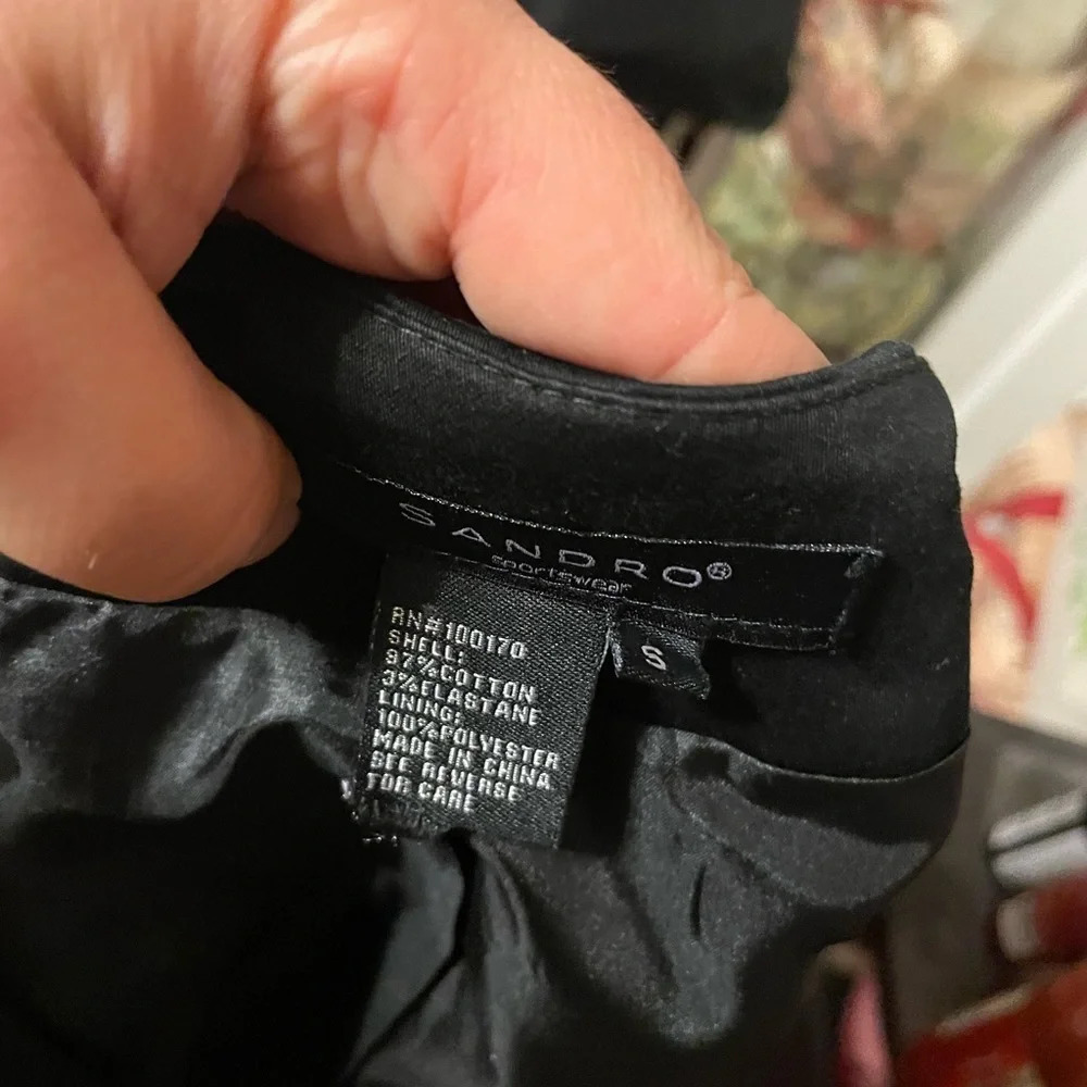 SANDRO CROPPED BOW JACKET - Picture 3 of 4